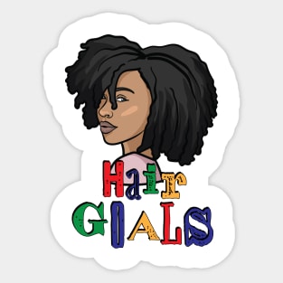 Natural Hair Goals Sticker